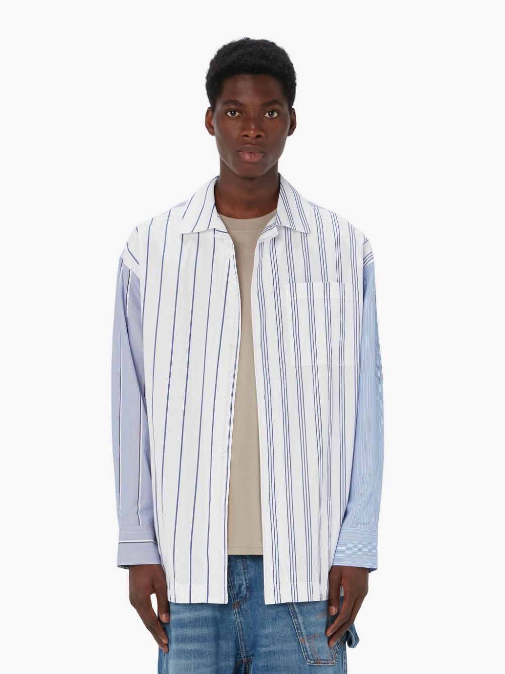 RELAXED FIT STRIPED SHIRT - 2