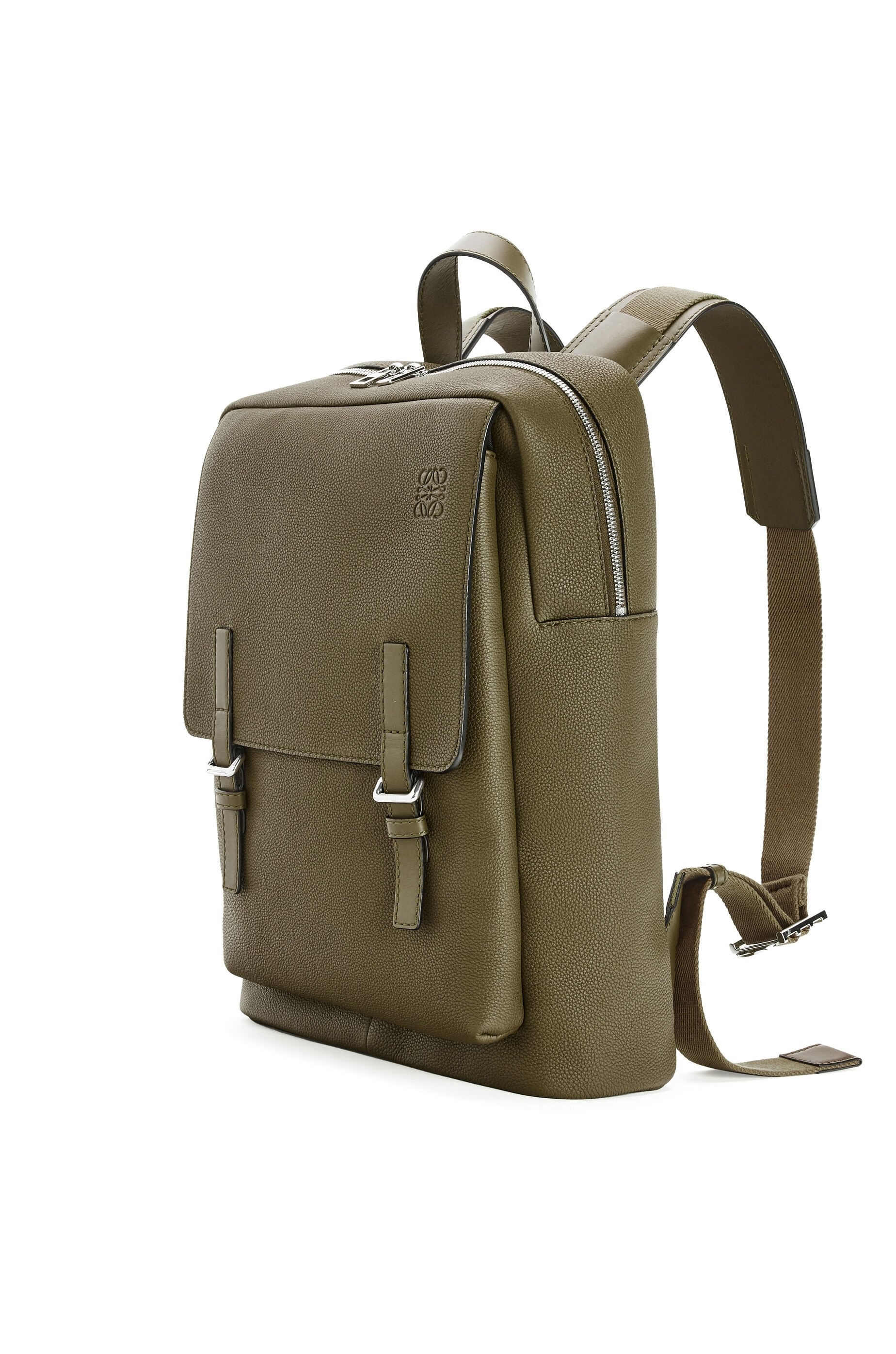 Military backpack in soft grained calfskin - 2