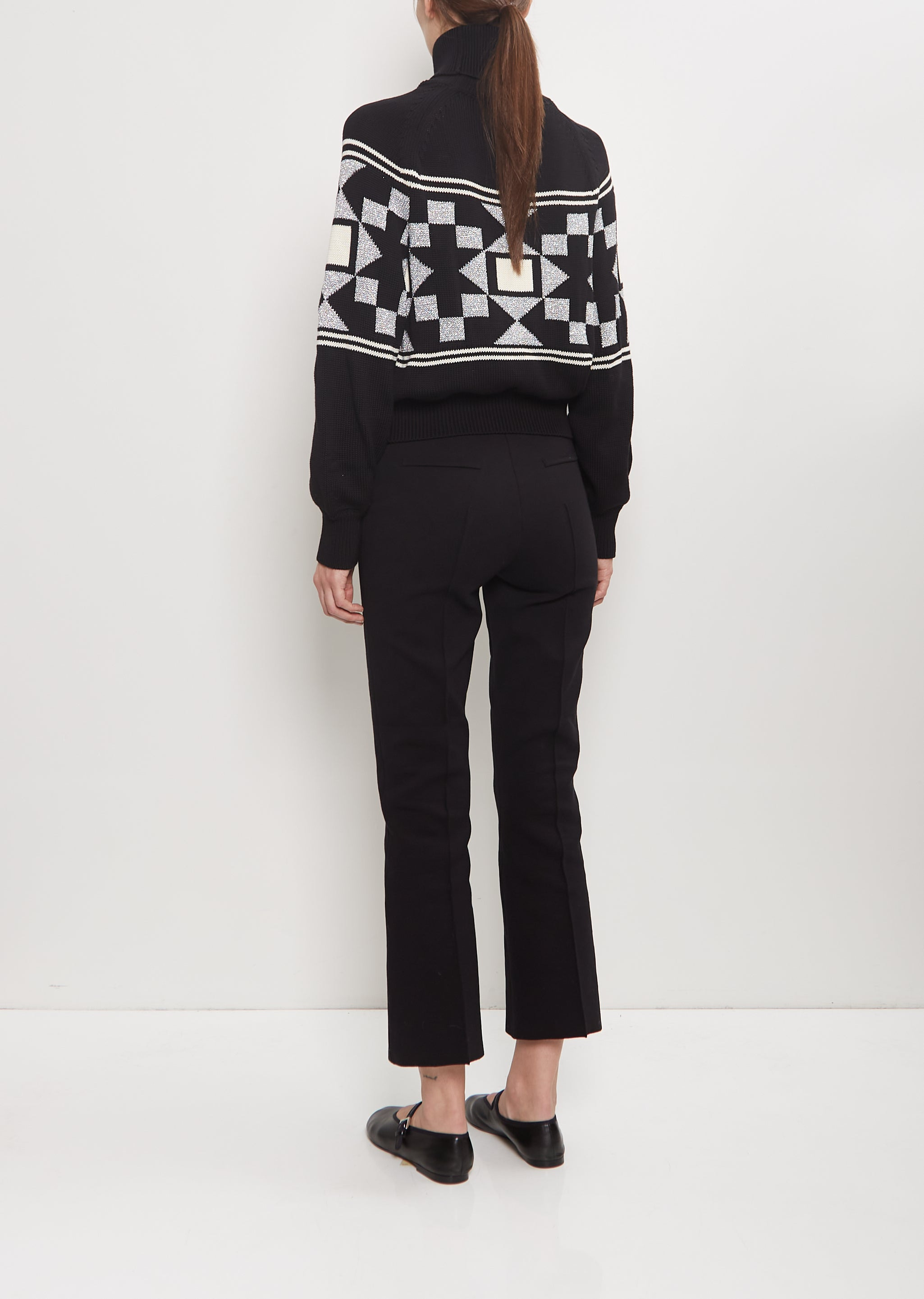 Cotton Lara Fairisle Turtleneck Sweater - 3