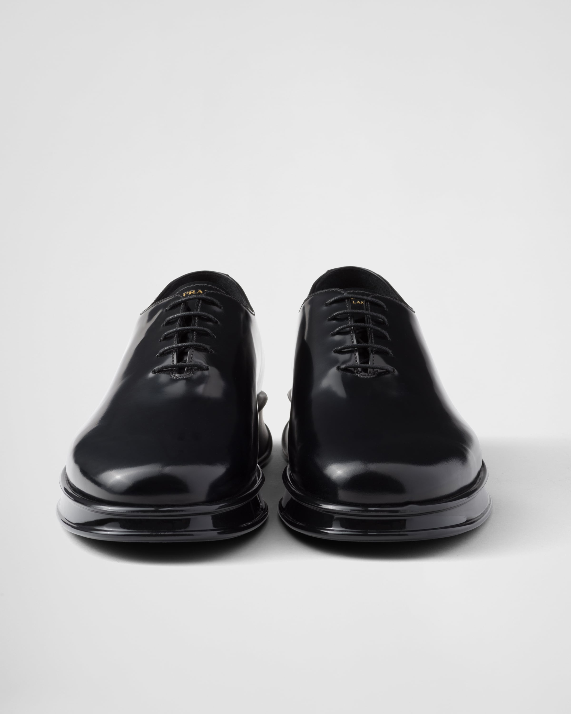 Brushed leather lace-up shoes - 5
