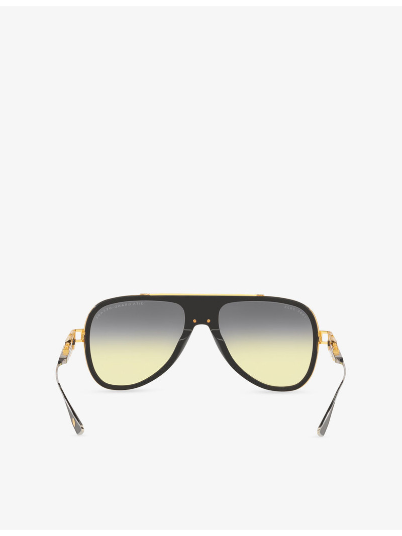 D4000473 Grand Decade Aviator-Frame Metal Sunglasses 3