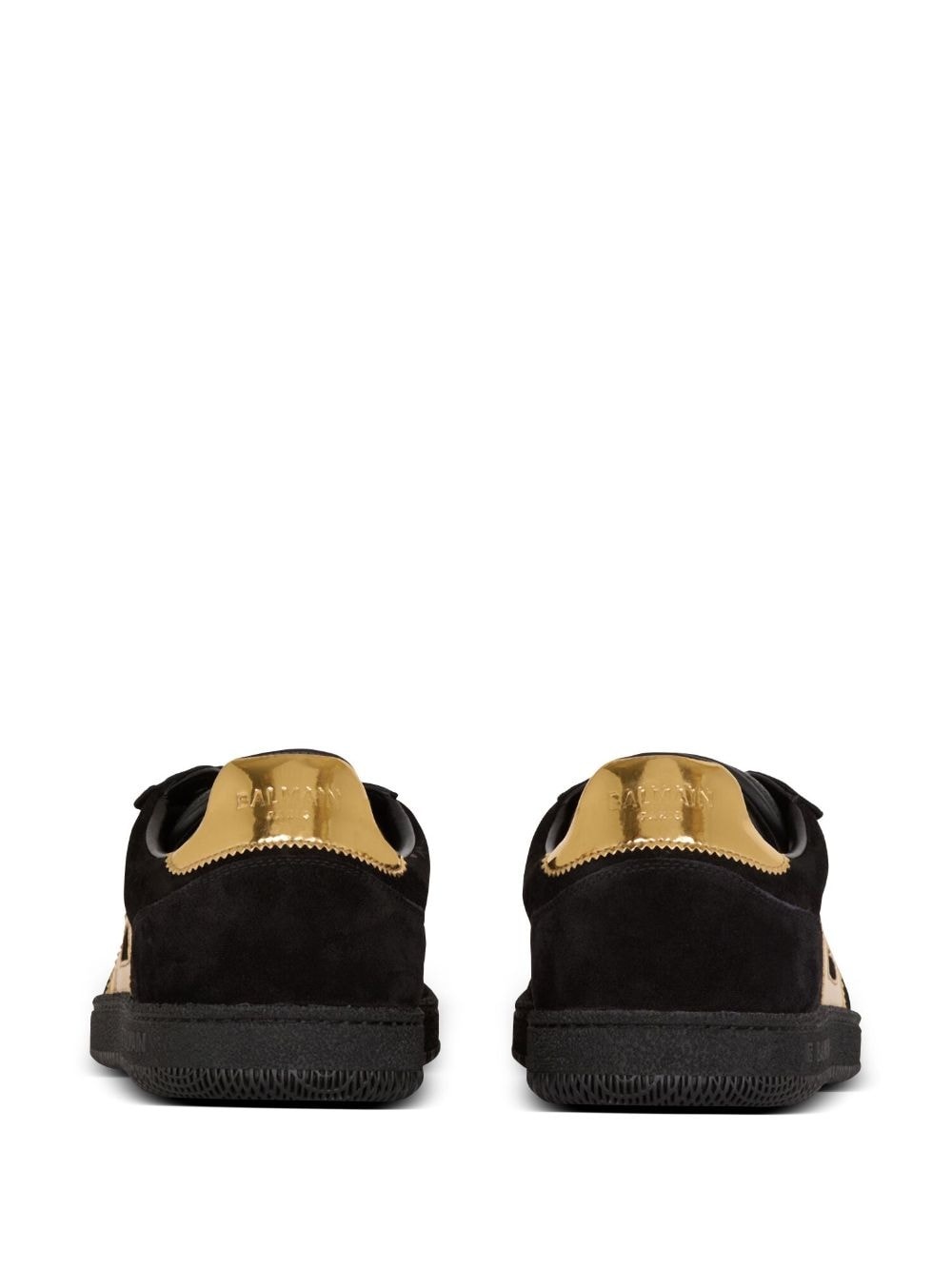 monogram-appliquÃ© suede sneakers - 3