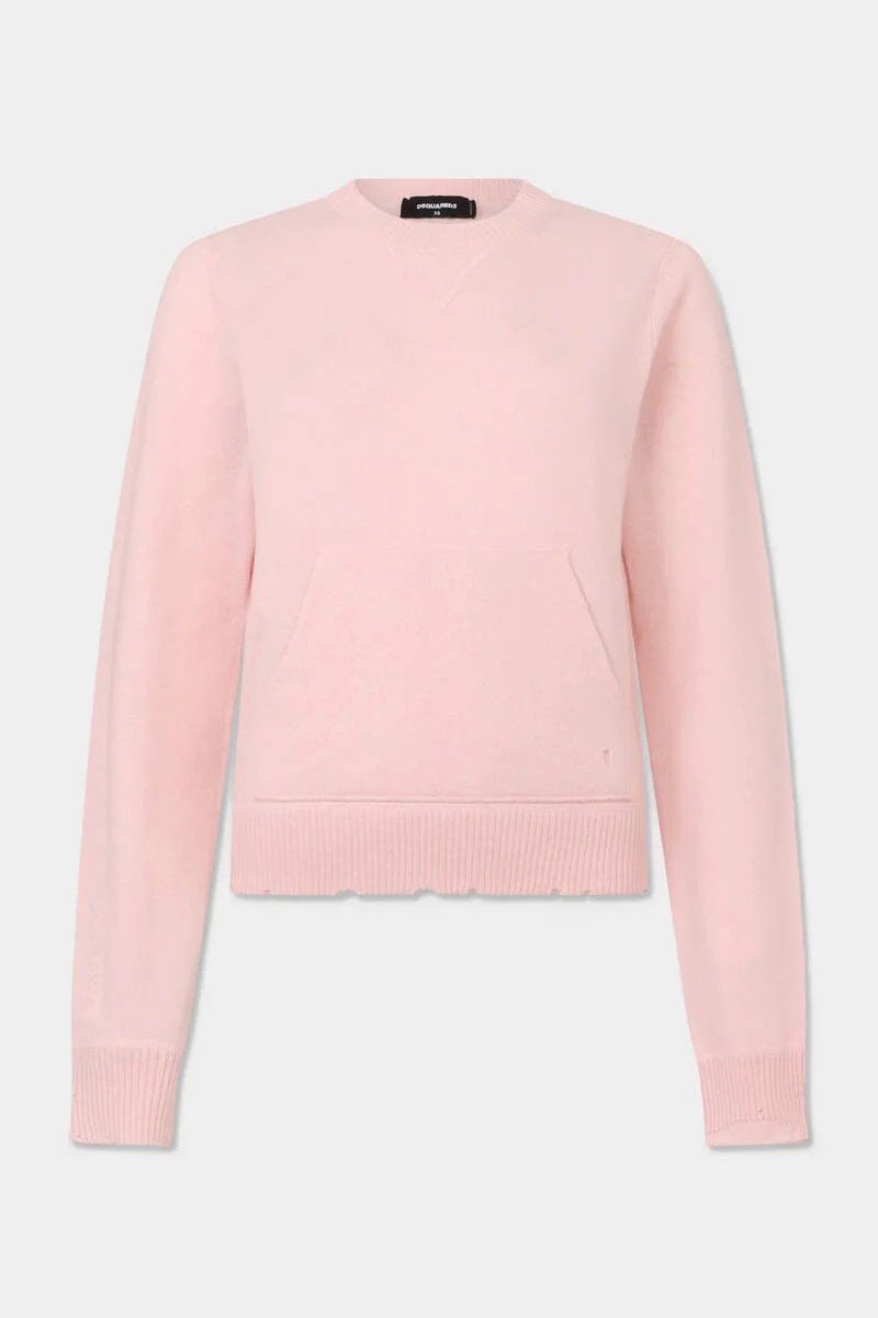 DSQUARED2 SIGNATURE DESTROYED KNIT PULLOVER - 1