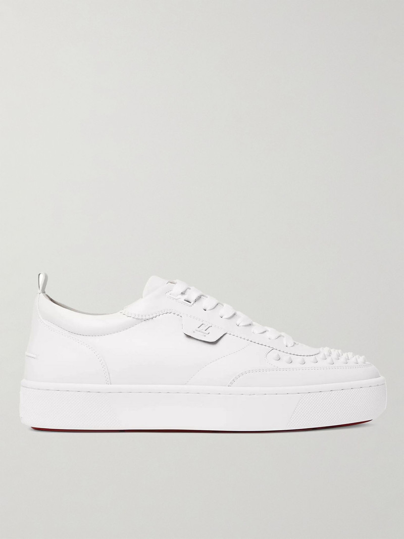Happyrui Spiked Leather Sneakers White 1