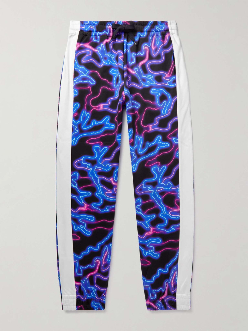 Tapered Printed Jersey Track Pants 1