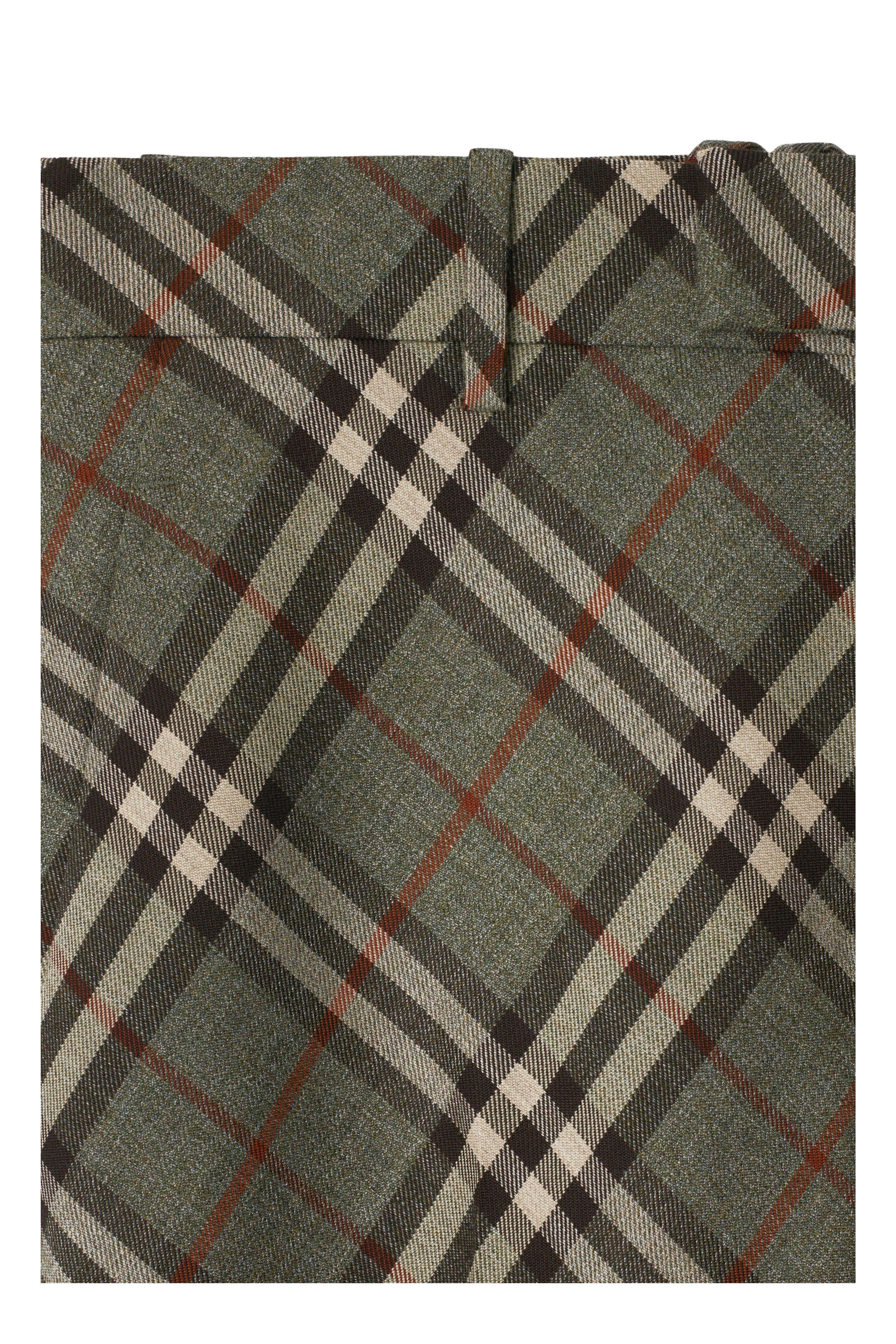 burberry Check Wool Tailored Trousers in Crater at Nordstrom - 5