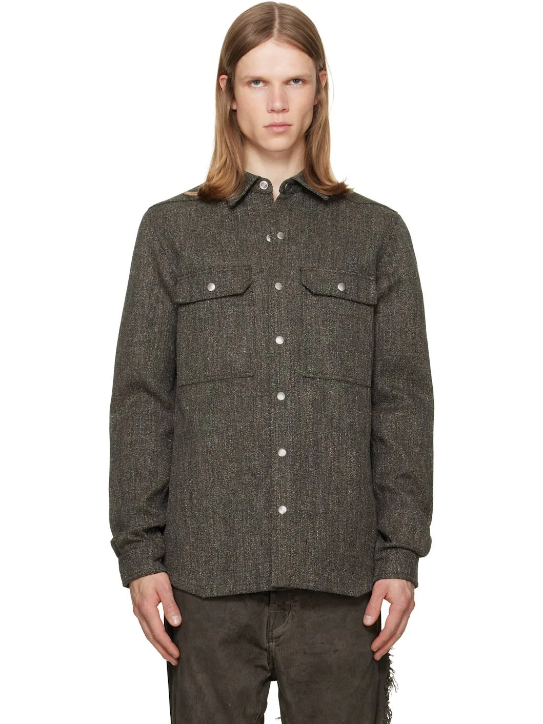Gray Tower Overshirt - 1