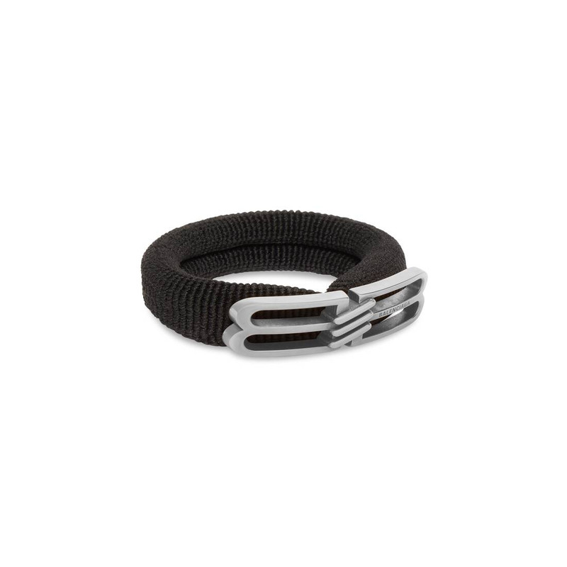 BALENCIAGA Women's Bb Icon Hair Tie  in Black outlook