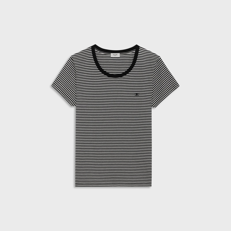 T-SHIRT 'TRIOMPHE' IN STRIPED COTTON 1