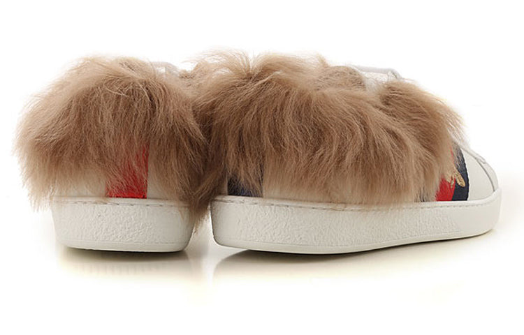 (WMNS) Gucci Ace Wool Embroidered 'Bee' 496093-0FI50-9096 - 5