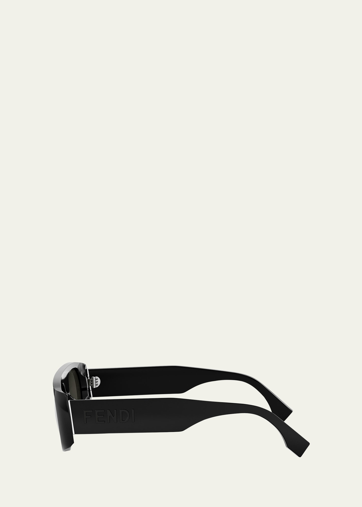 Men's Signature Acetate and Nylon Rectangle Sunglasses - 3
