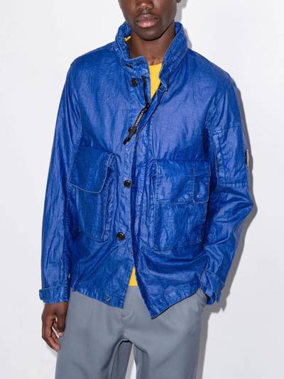 C.P. Company cargo-pockets waxed jacket outlook