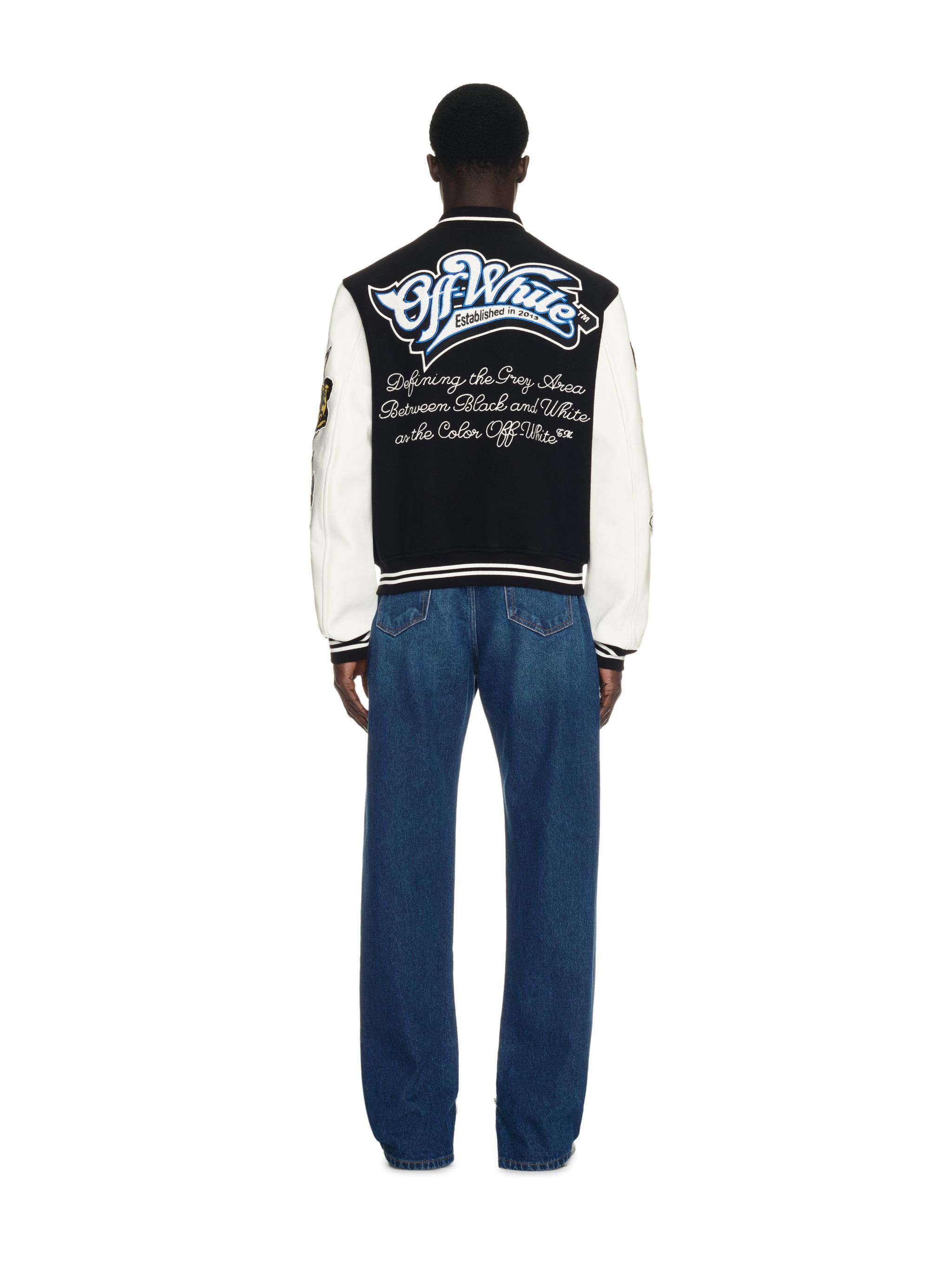 Off-White Off-white™️logic Patch Varsity Jacket | REVERSIBLE