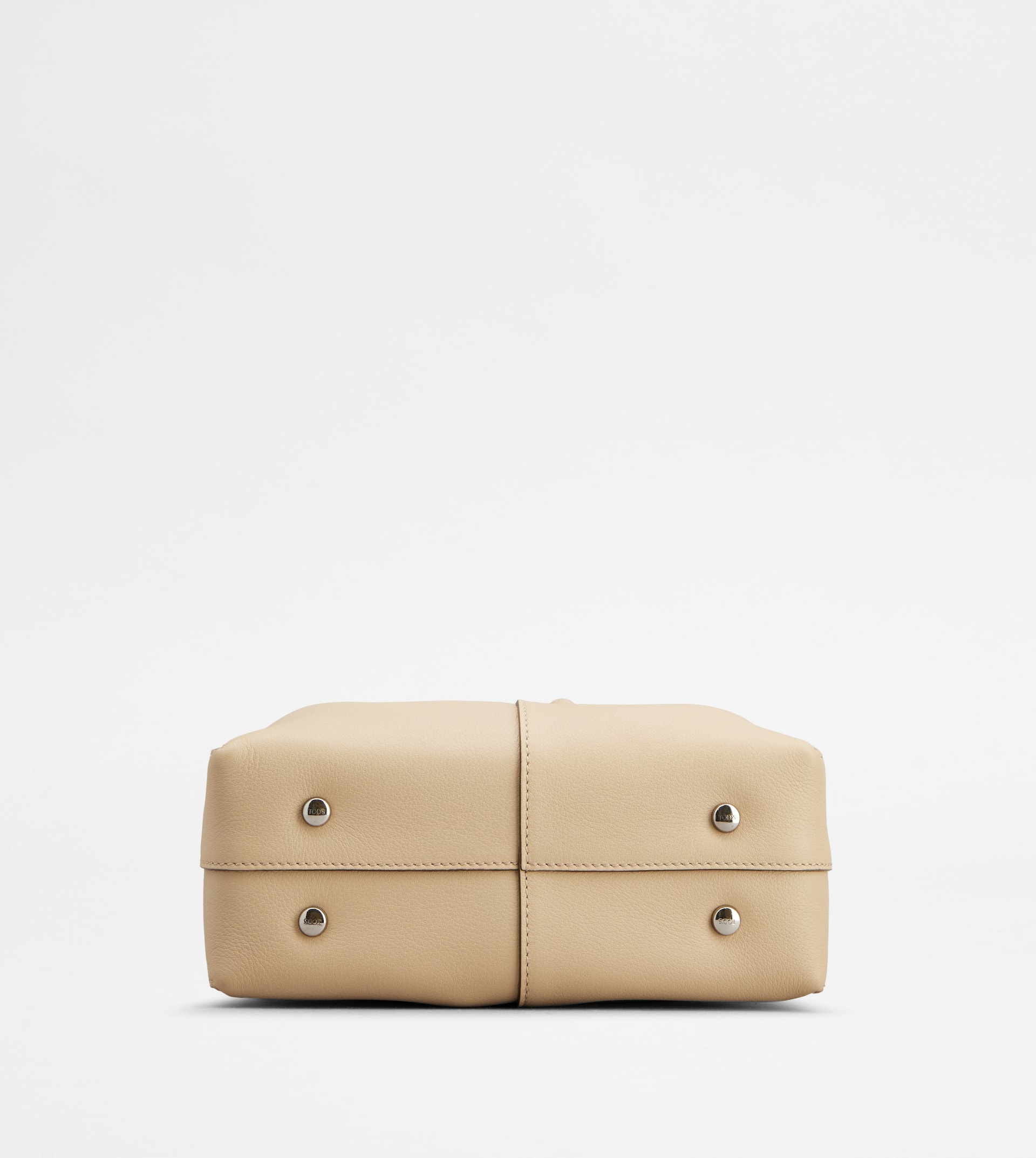 TOD'S DI BAG BUCKET BAG IN LEATHER MINI WITH DRAWSTRING - BEIGE - 3