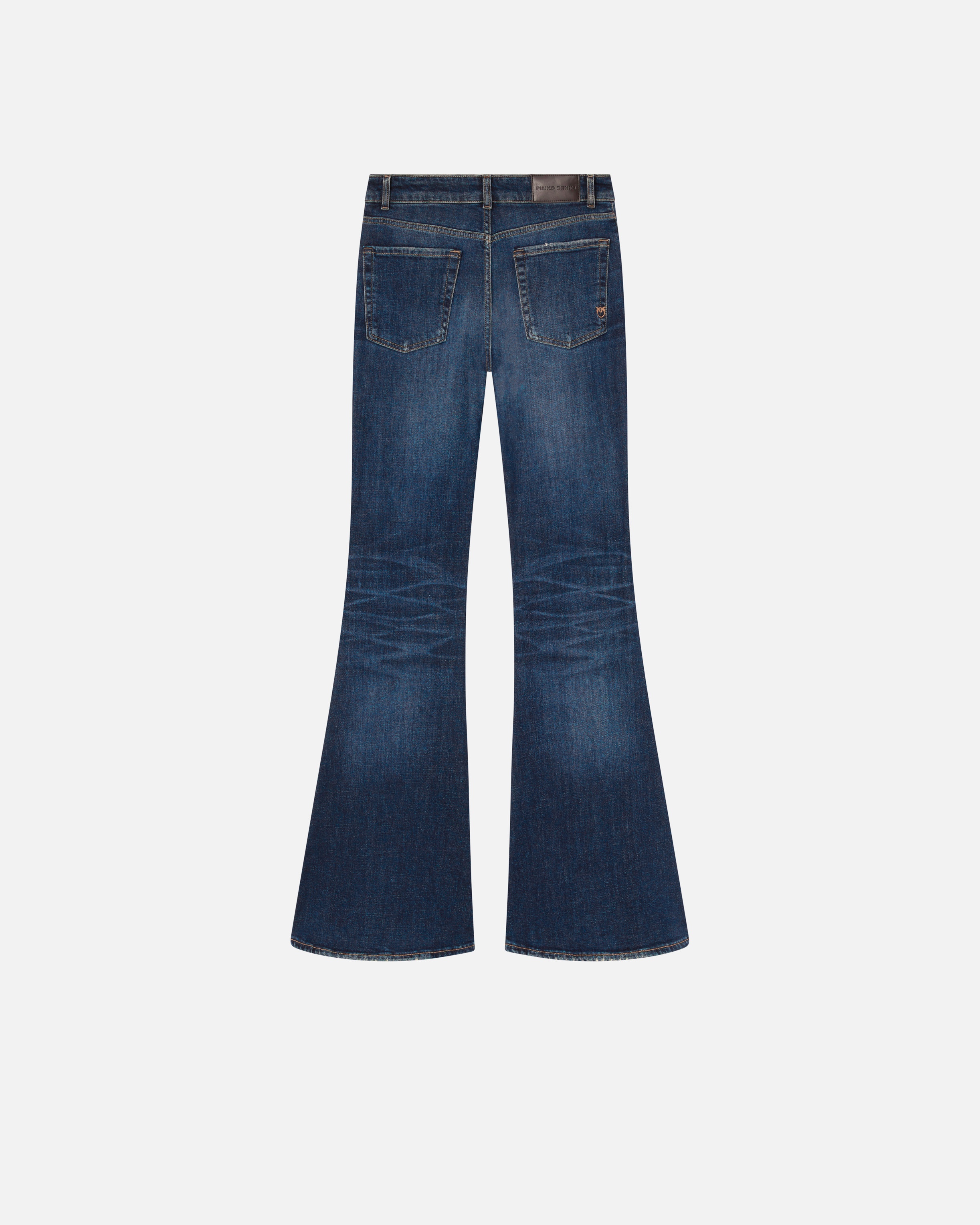 DARK BLUE WIDE FLARED JEANS - 6