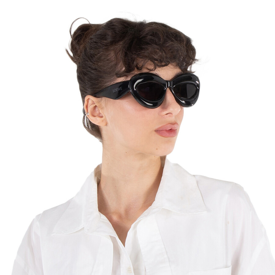Loewe Grey Cat Eye Ladies Sunglasses LW40097I 01A 55 - 2