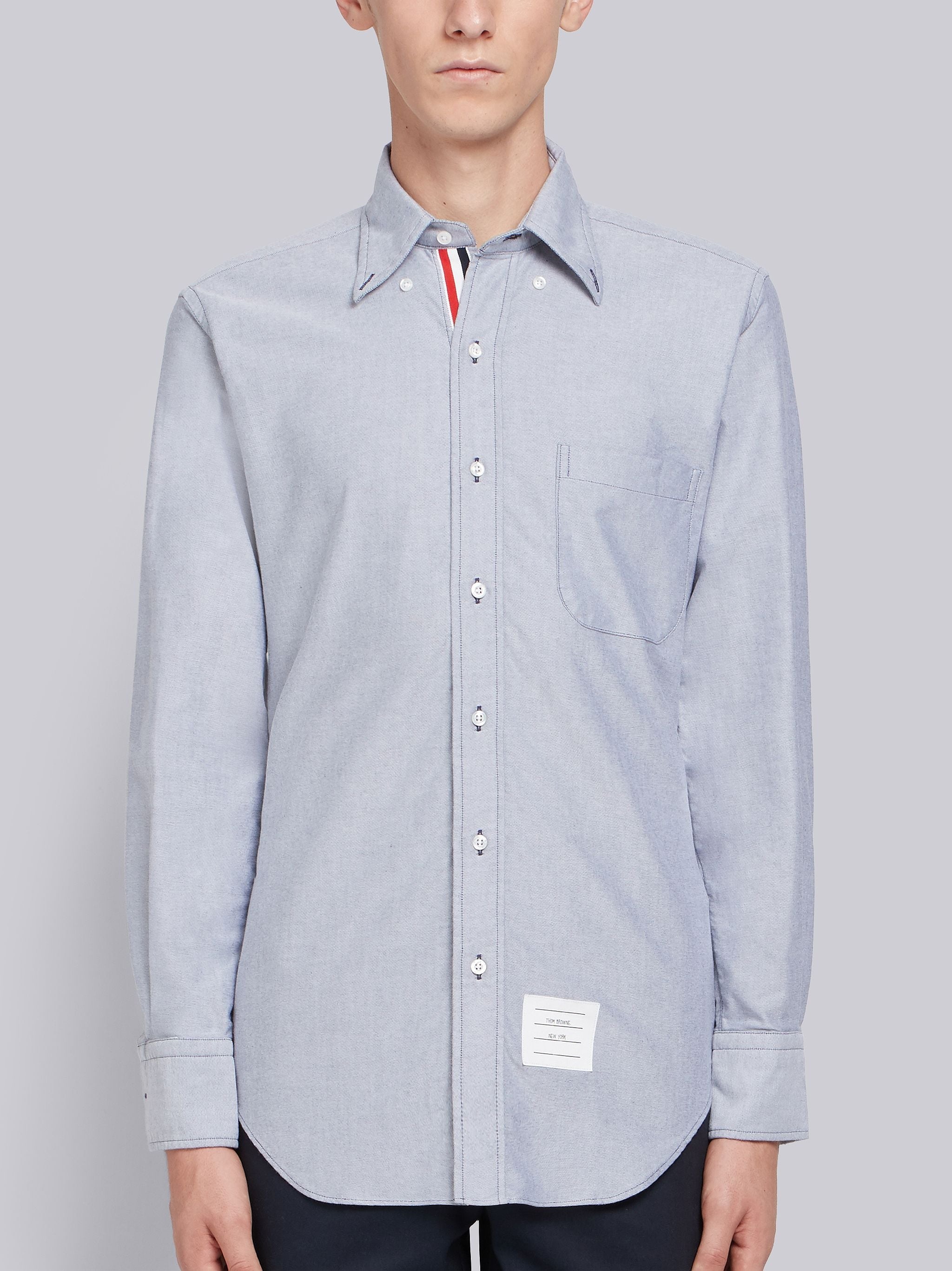 Grosgrain Placket Oxford Shirt - 3