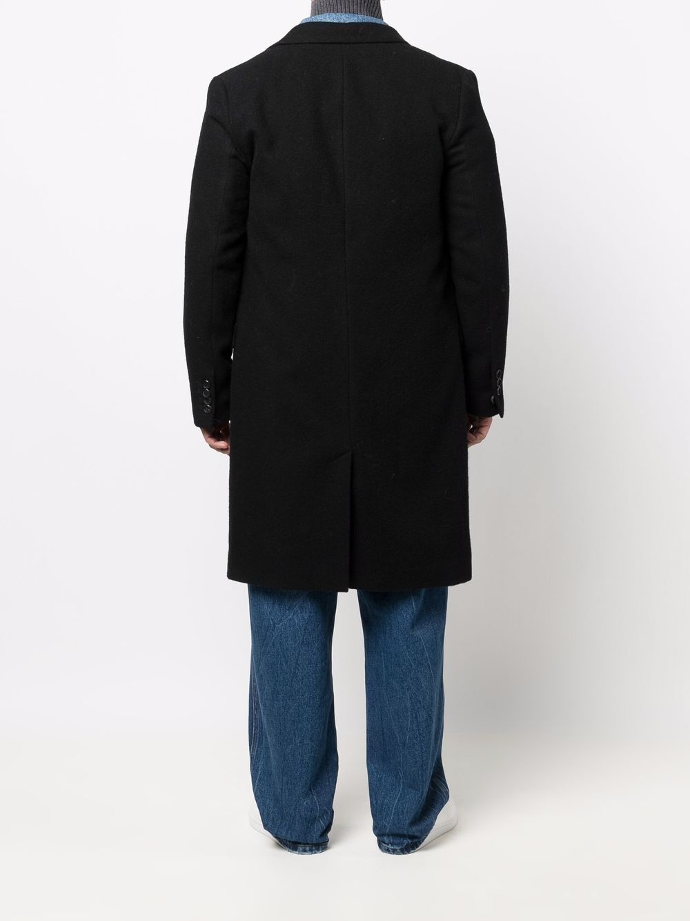 single-breasted  wool coat - 5