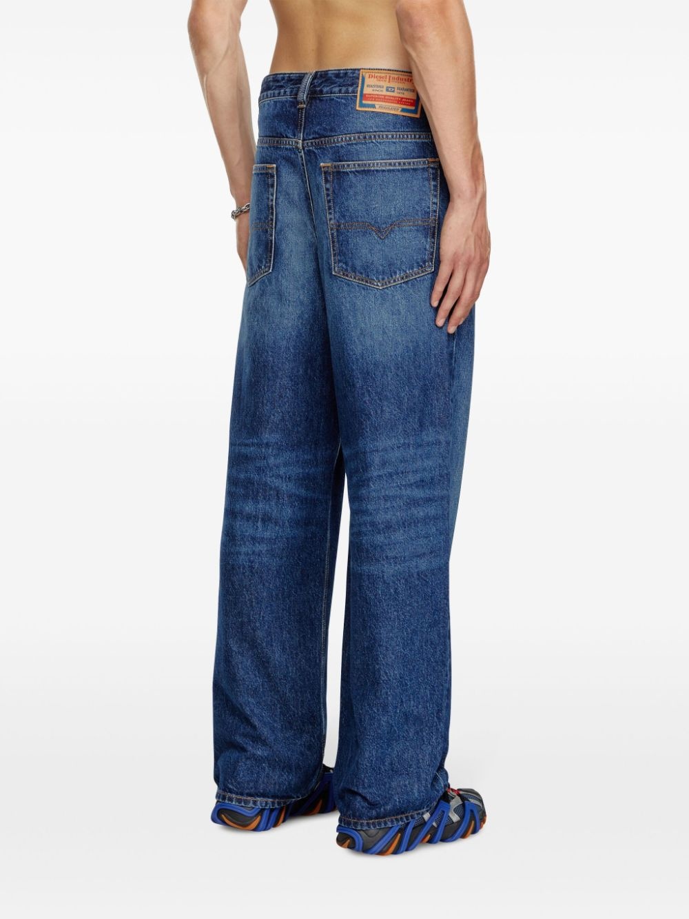 D-Macro logo patch jeans - 4