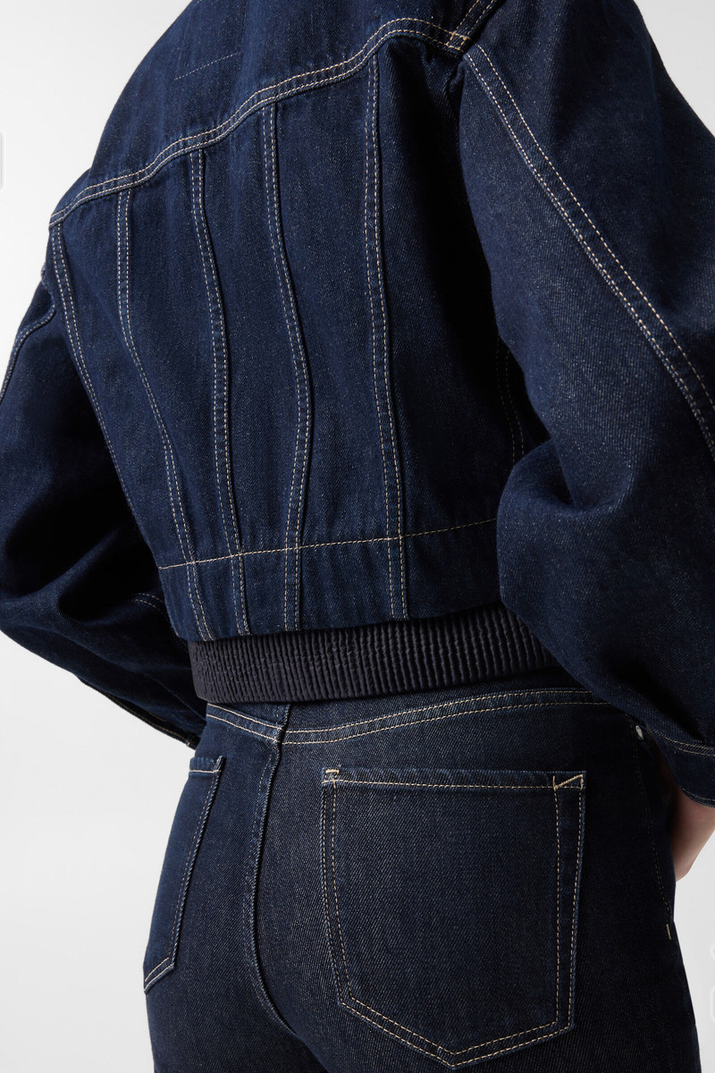 Panya denim jacket in Dark Denim Blue 6