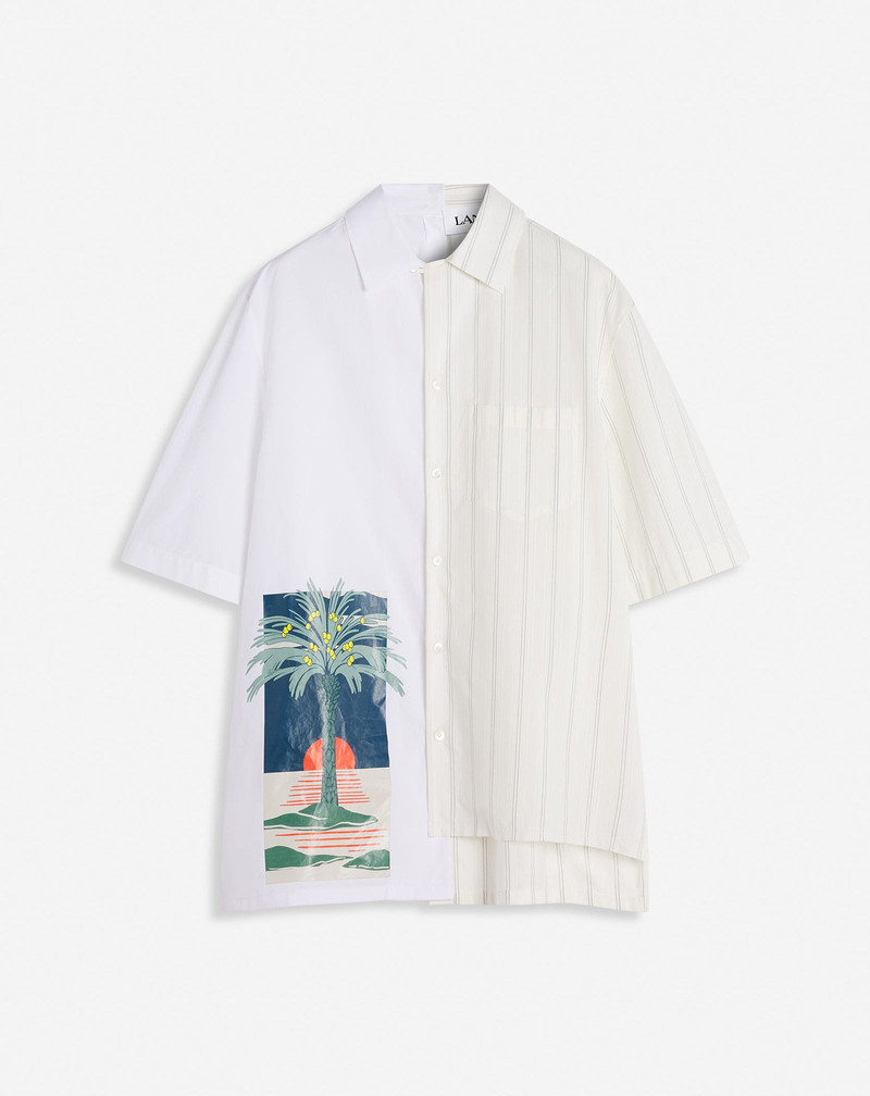 PRINTED ASYMMETRIC SHIRT - 1