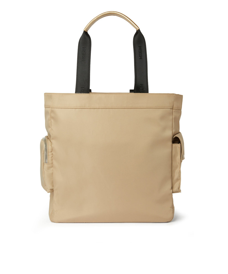 MSGM Multi-pocket nylon tote bag outlook