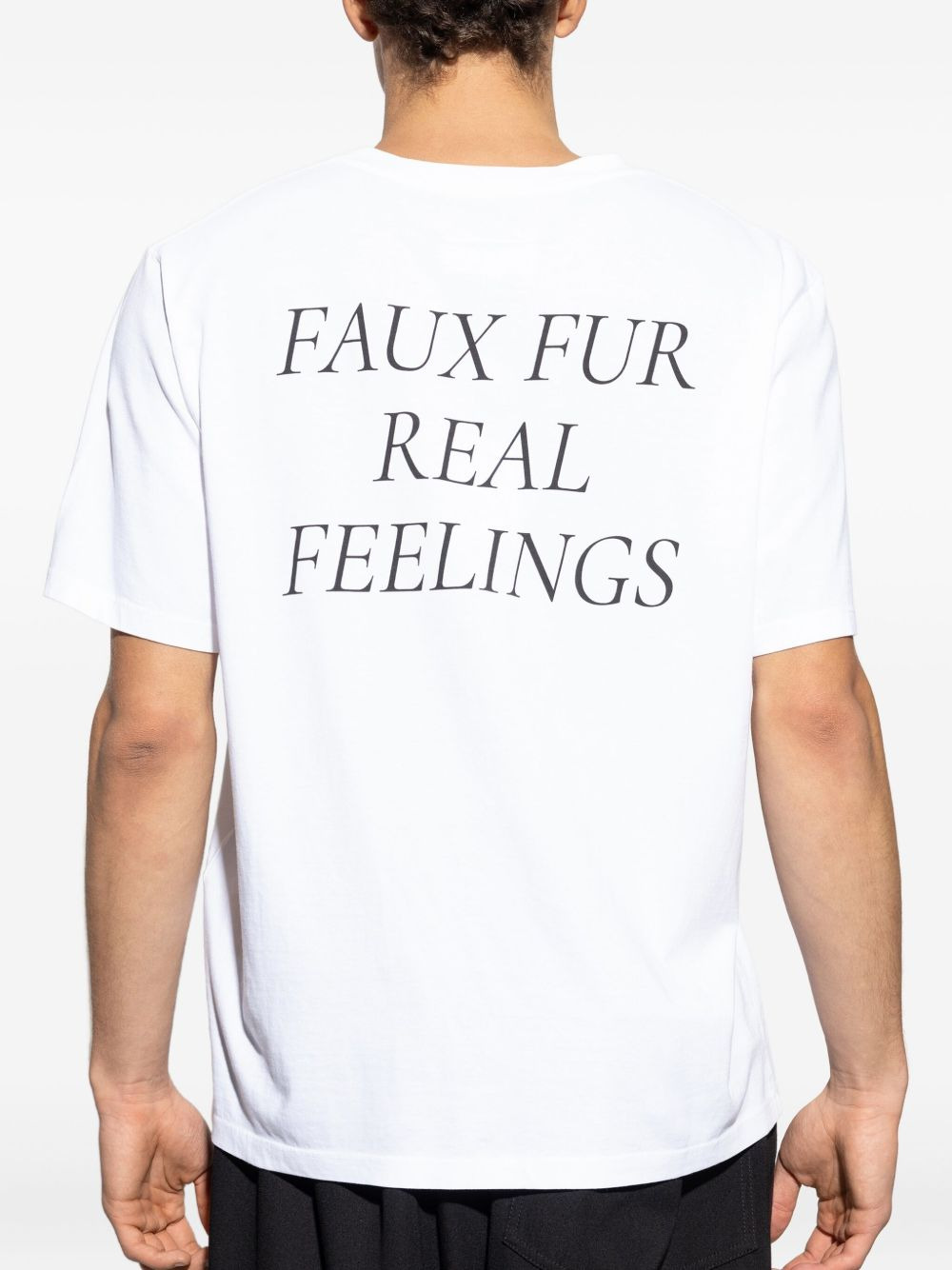 number-print cotton T-shirt - 4