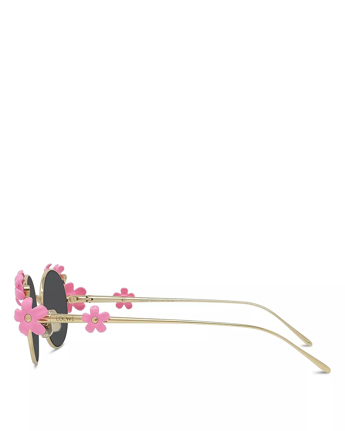 Signature Flower Framed Yellow Oval Sunglasses, 51mm - 3
