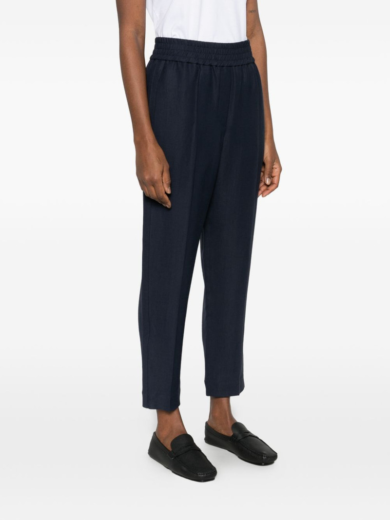elasticated-waistband trousers 3