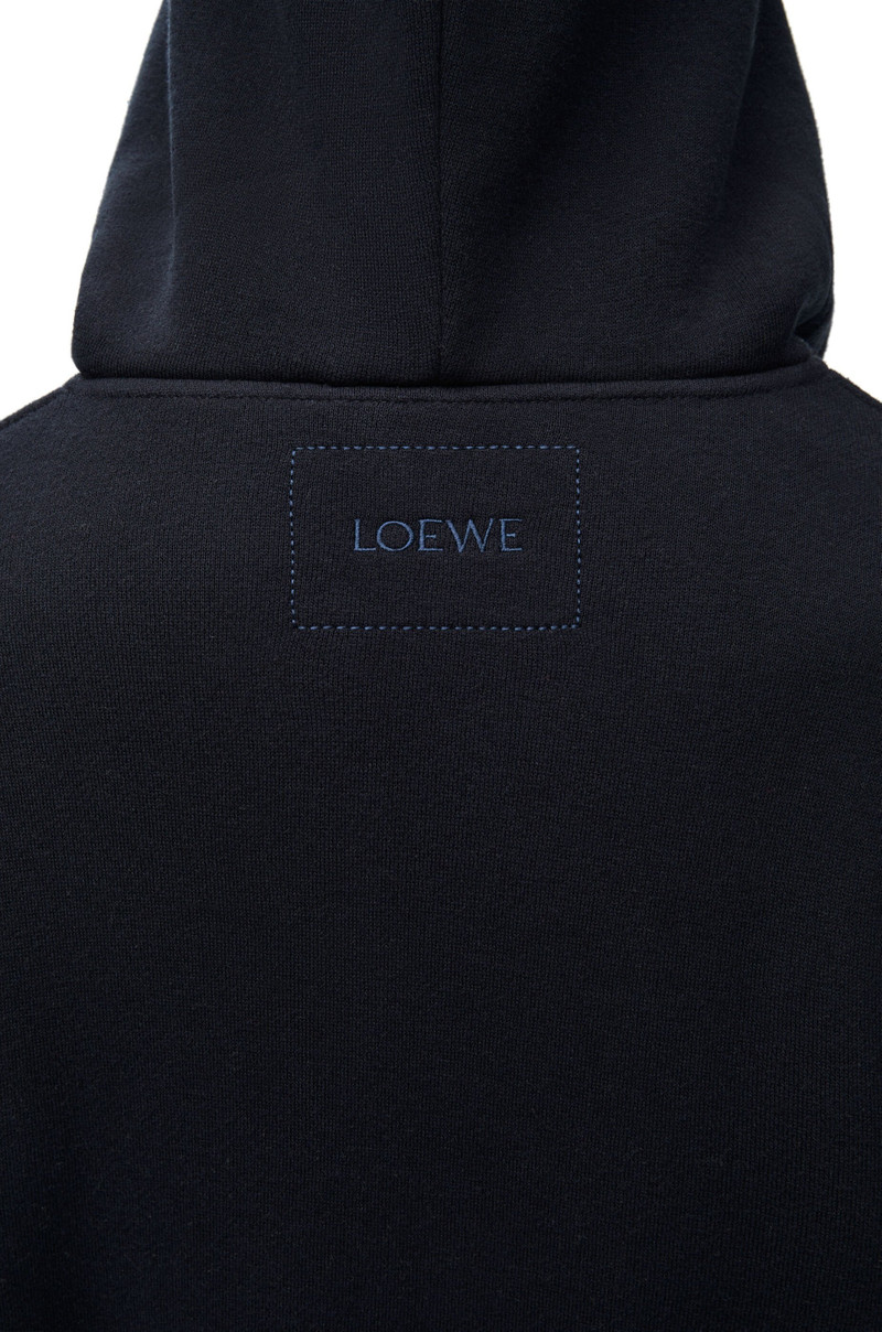 Zip-up hoodie in cotton and cashmere 5