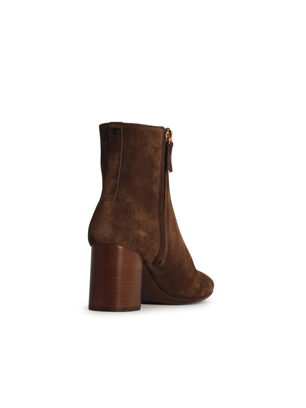 Tod's Brown Suede Ankle Boots Woman - 3