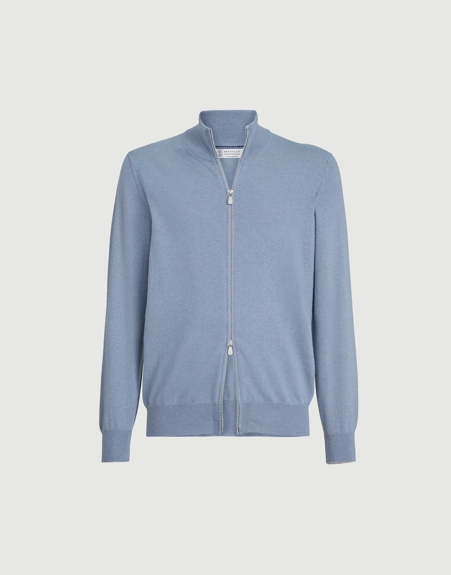 Cashmere turtleneck cardigan with zipper - 1
