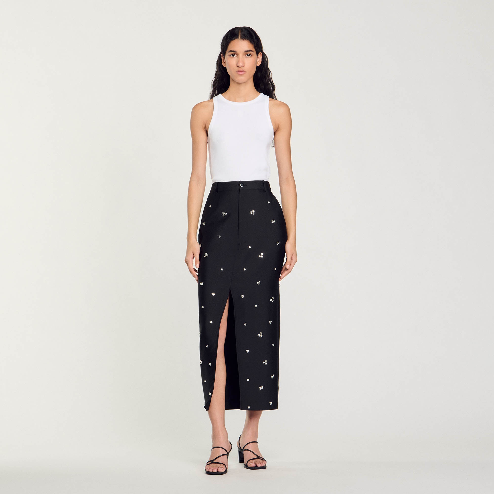 RHINESTONE PENCIL SKIRT - 3