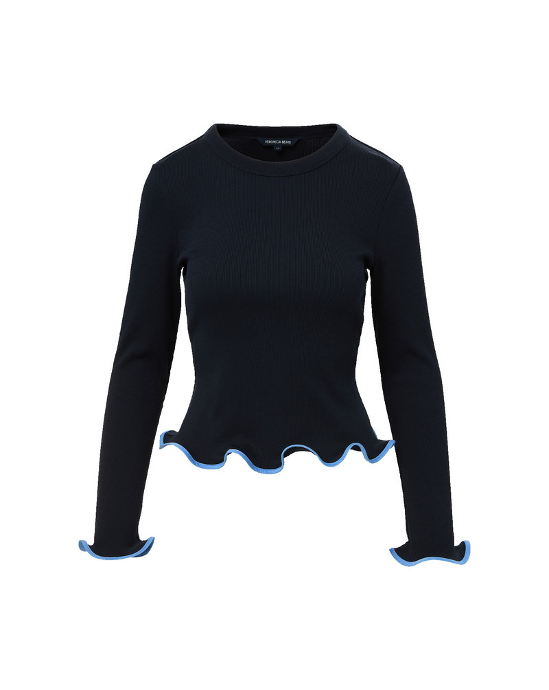 ELIANNE RUFFLE-TRIM T-SHIRT 1