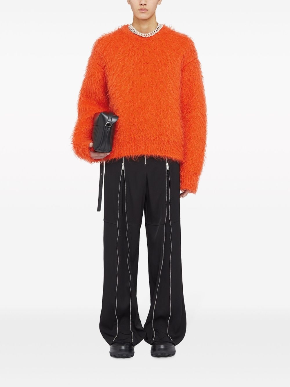 brushed mohair-blend jumper - 2