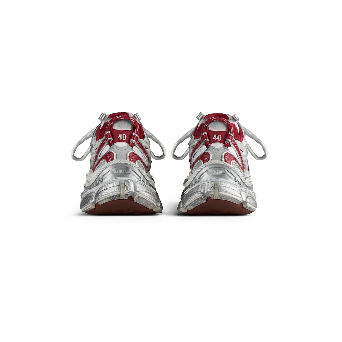 Men's Runner 2.0 Sneaker in Off White/red/brown - 7