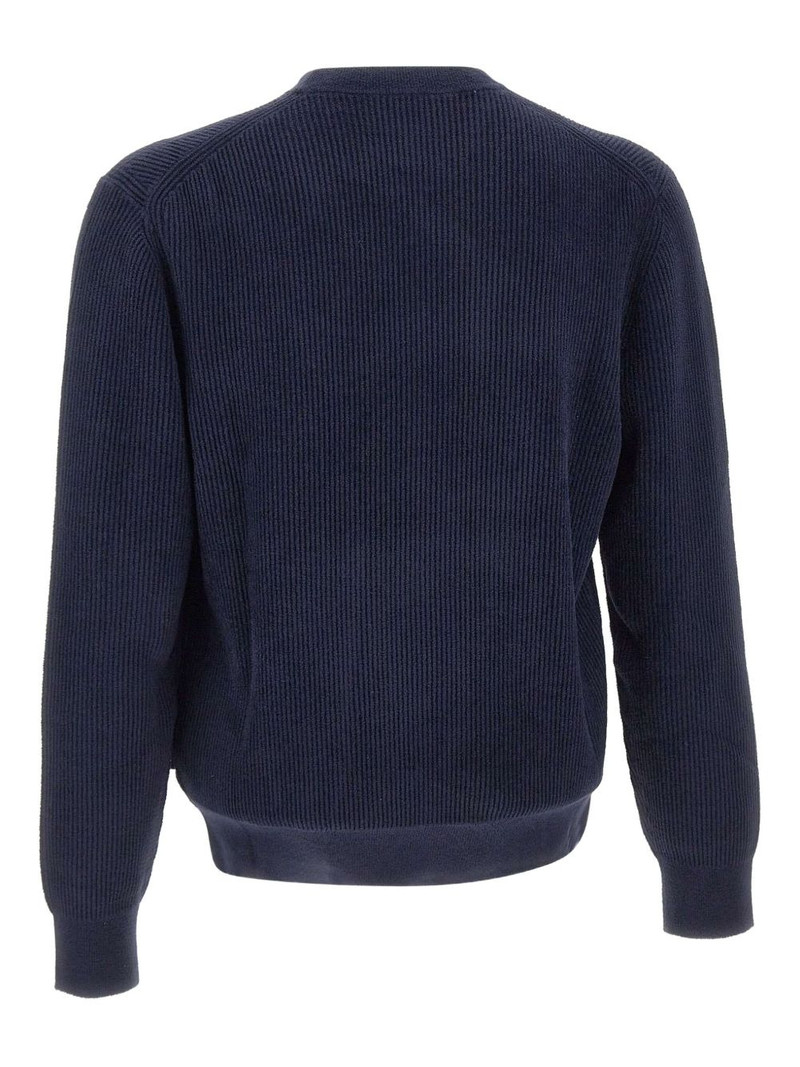 BOSS ribbed crew-neck sweater outlook