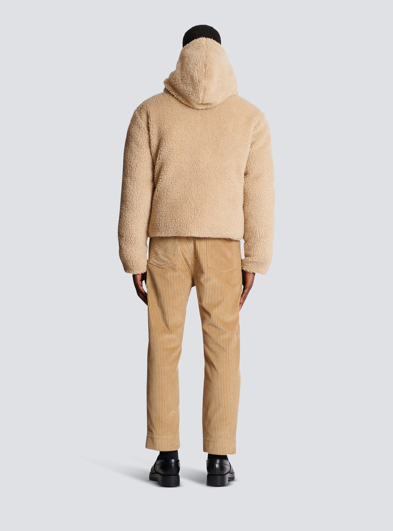 Monogrammed reversible puffer jacket 4