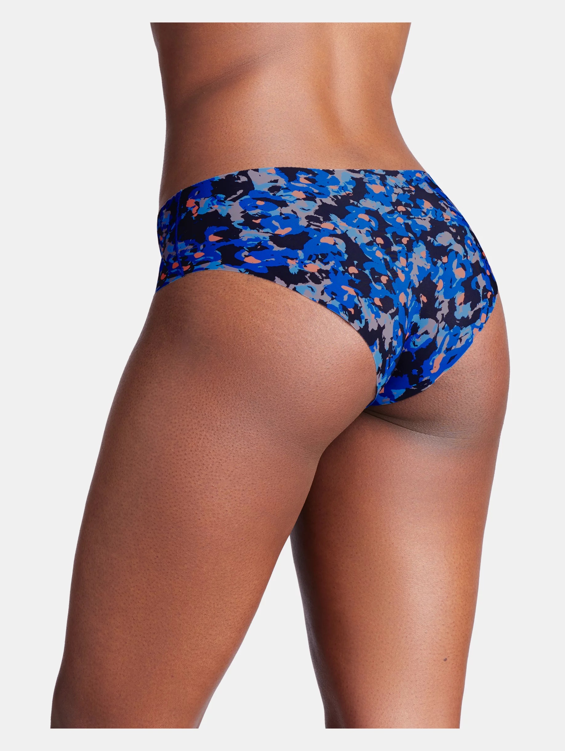 Women's UA Pure Stretch 3-Pack Printed No Show Hipster - 4