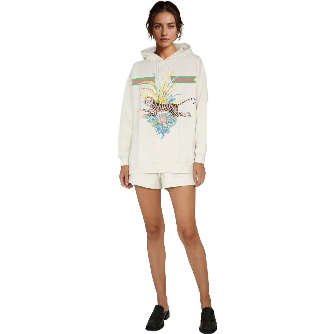 Gucci GUCCI TIGER Hooded Sweatshirt 'Ivory' 623244-XJD3Z-9242 - 2