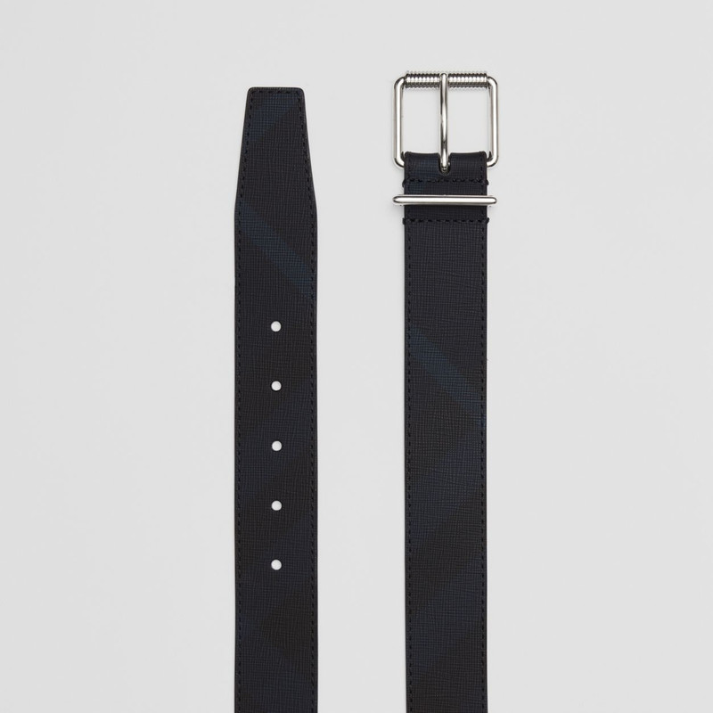 Check and Leather Belt 5