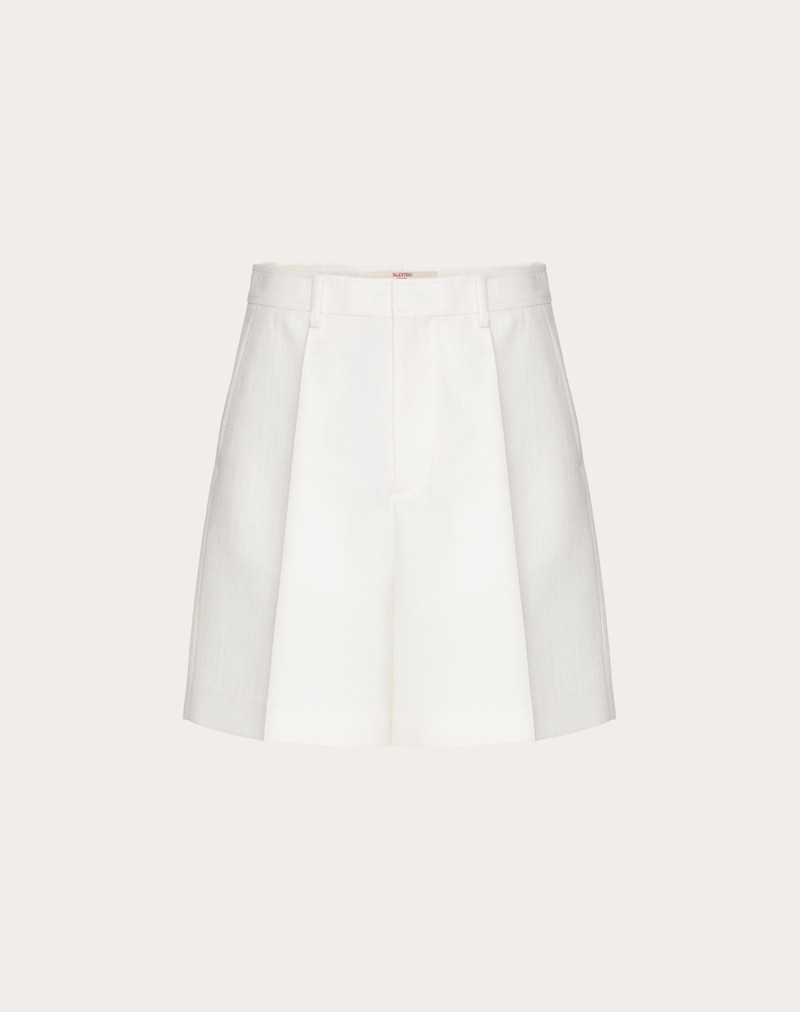 WOOL AND SILK BERMUDA SHORTS 1