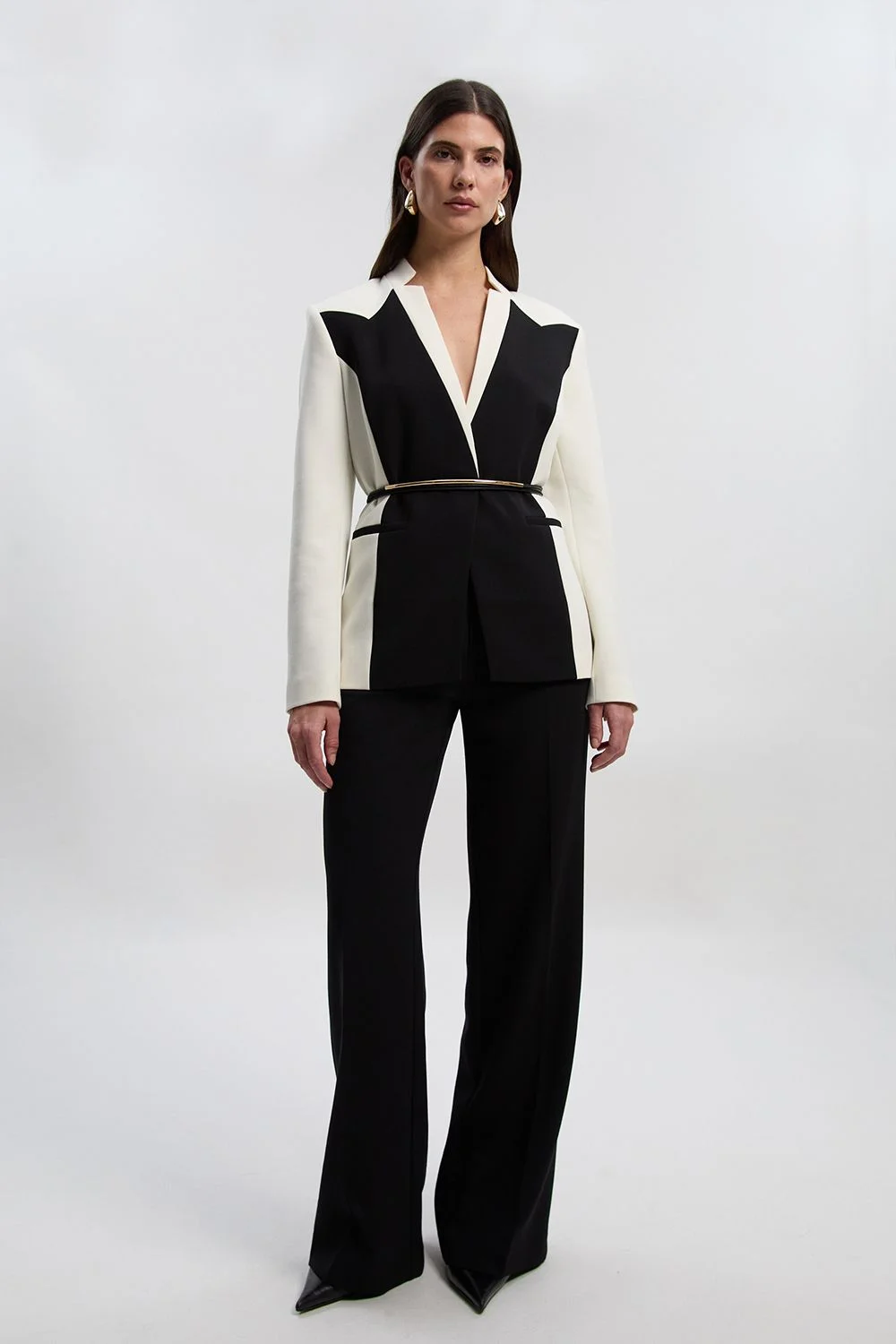 Compact Stretch Tailored Straight Leg Trouser - 1