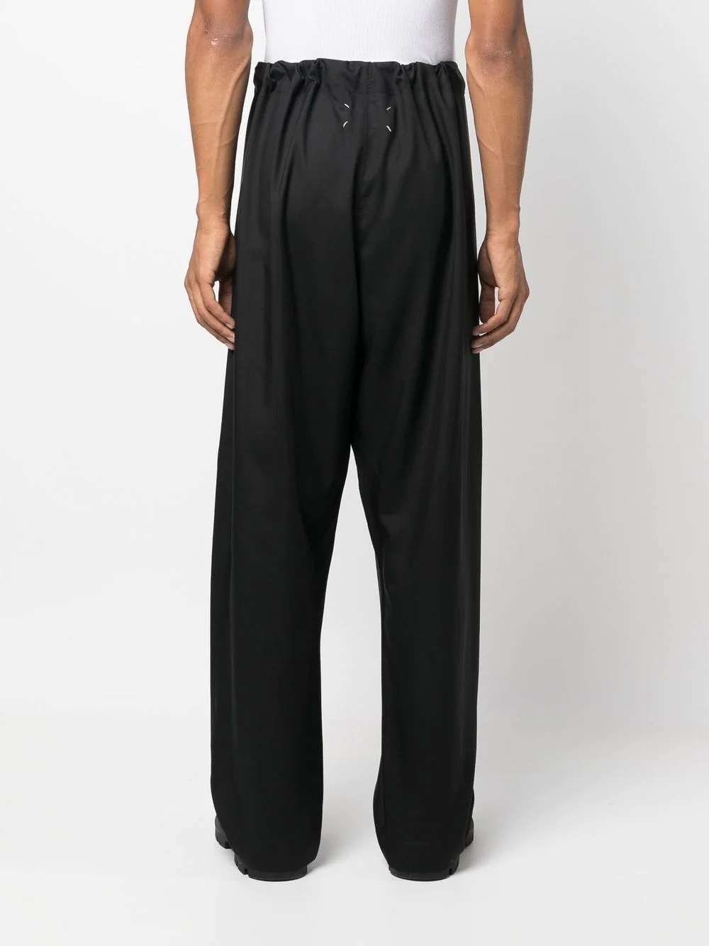 high-waisted wide trousers - 4