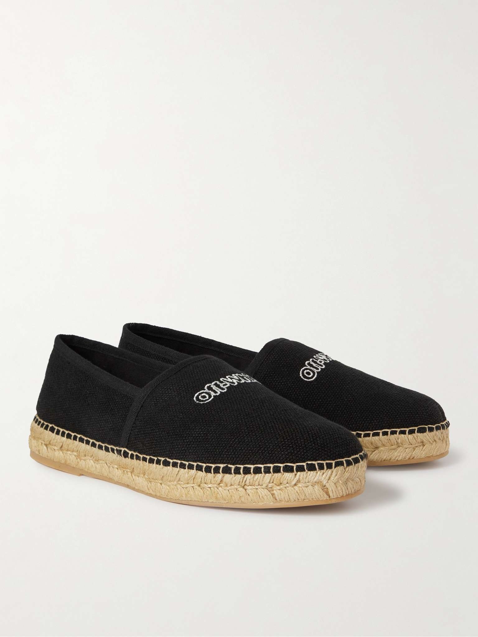 Logo-Embroidered Canvas Espadrilles - 4