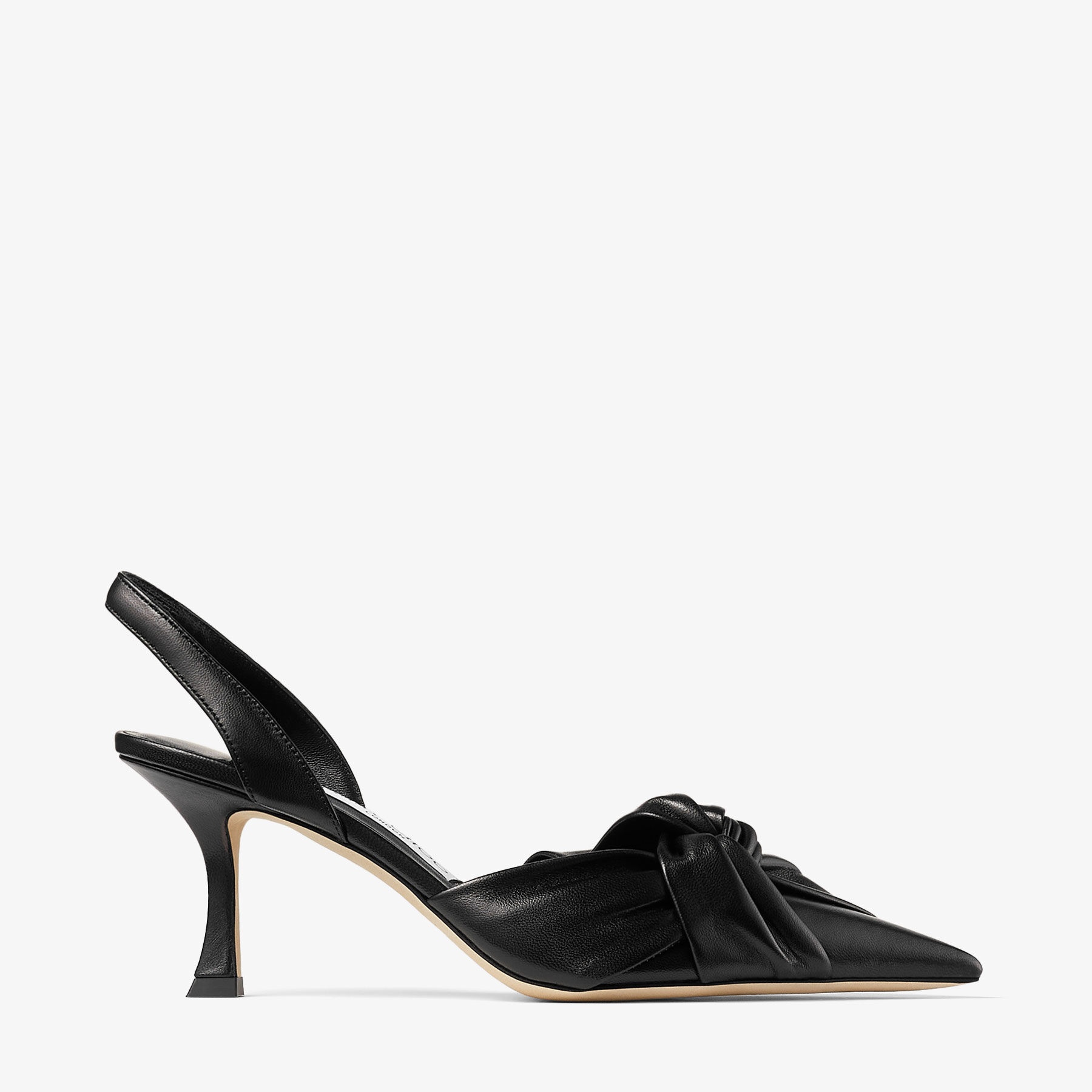 Hedera Sling Back 70 
Black Nappa Leather Sling Back Pumps - 1