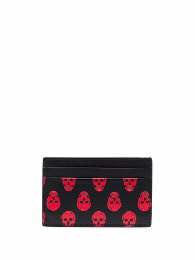 Alexander McQueen Biker Skull card holder outlook