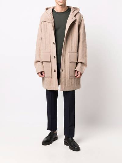 Thom Browne RWB stripe single-breasted coat outlook