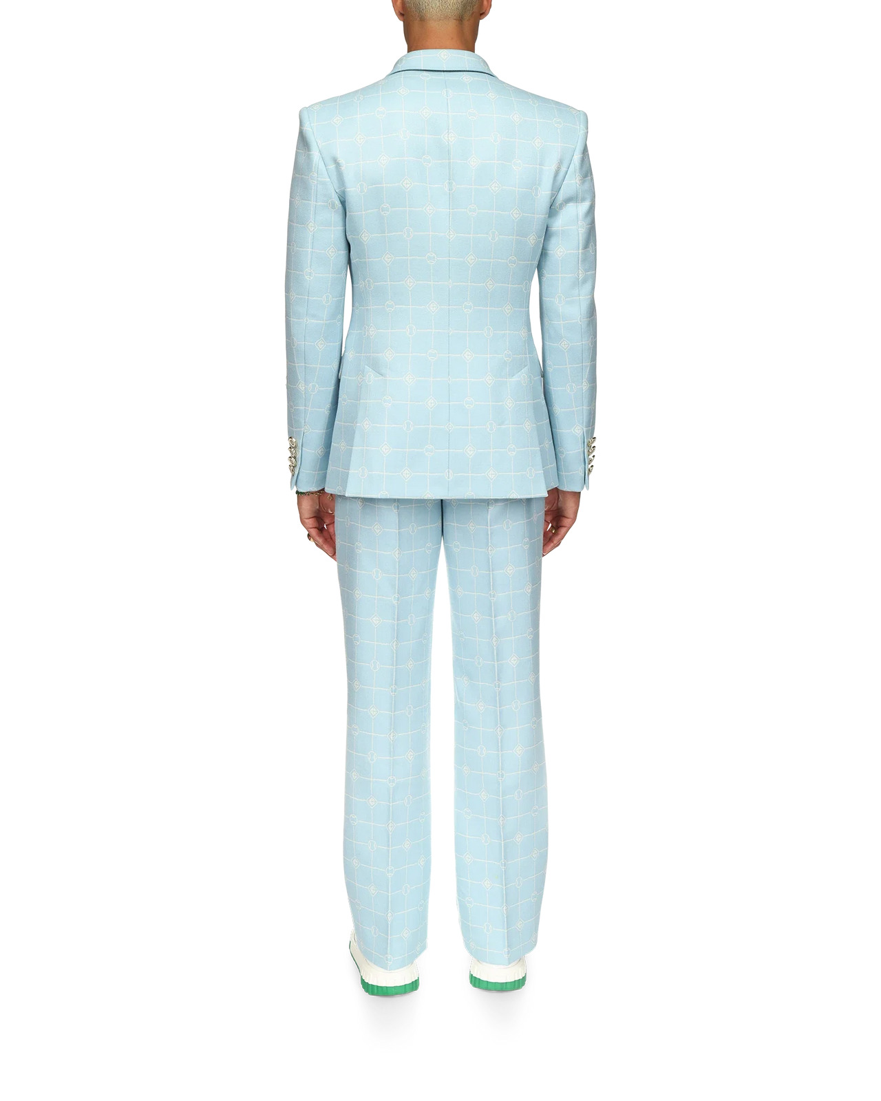 Double Breasted Jacquard Jacket | Casablanca Paris - 4