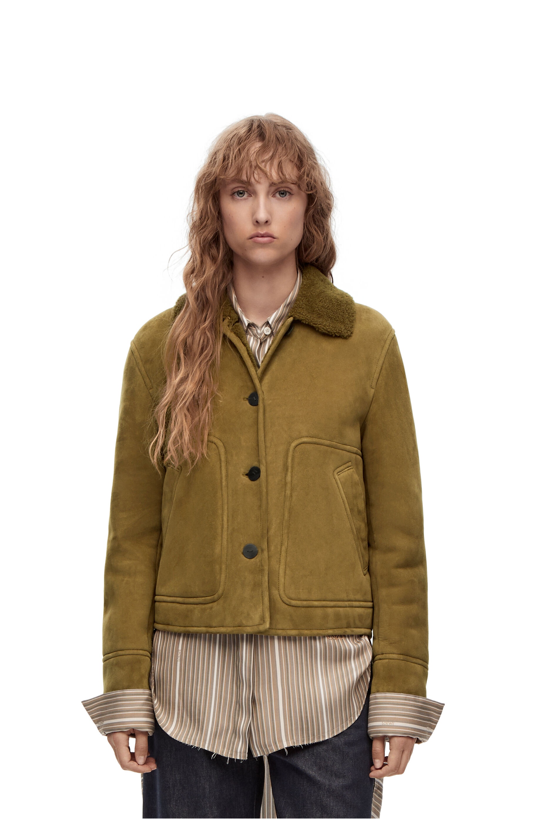 Short jacket in shearling - 3